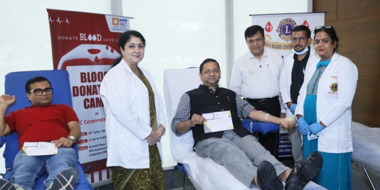 REC Limited hosts blood donation camp on World Blood Donor Day