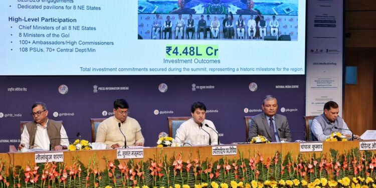 Scindia showcases MDoNER’s breakthrough year: ₹4.48 lakh cr commitments signal new dawn for the Northeast