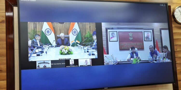 Scindia pushes 60–40 HR-first model to build northeast into high-performance sports hub