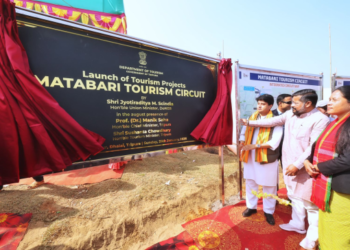 Scindia lays foundation stone of ₹450 crore Matabari Tourism Circuit in Tripura