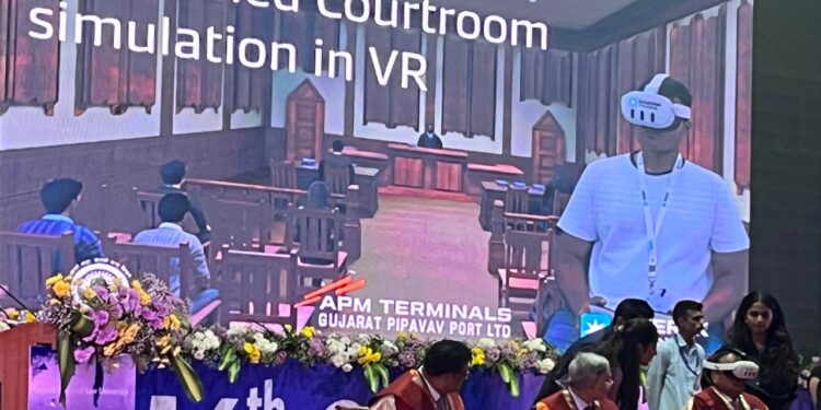 AI-Enabled VR courtroom simulation launched at Gujarat National Law University